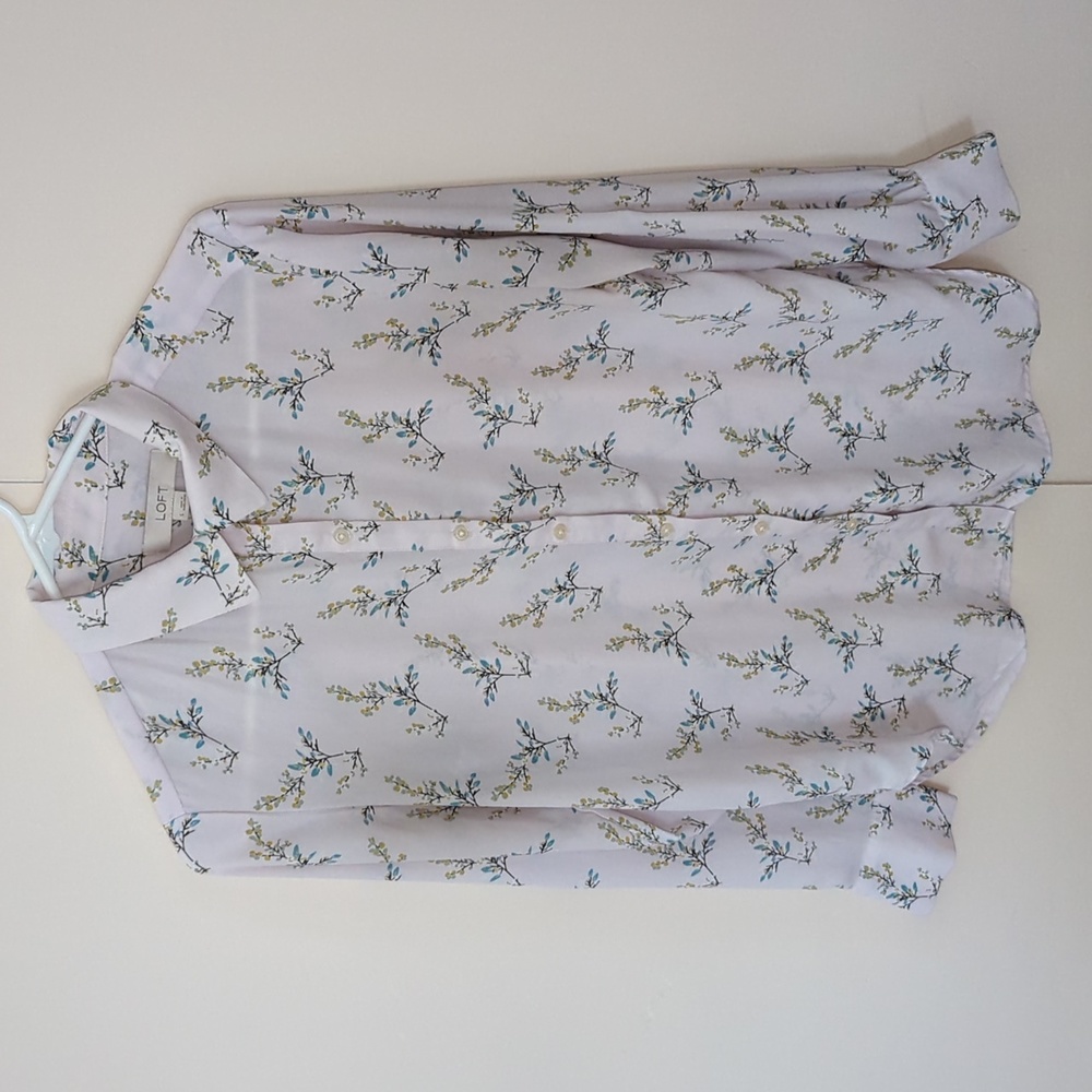 Loft Floral Lilac Top